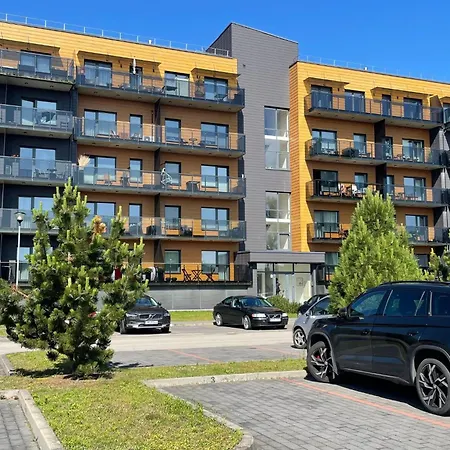 Bright In Palanga-ac-balcony-self Check-in