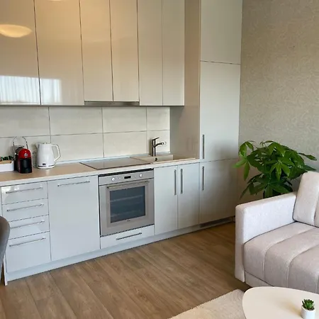 Bright In Palanga-ac-balcony-self Check-in شقة بالانغا