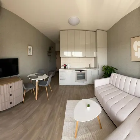 Bright In Palanga-ac-balcony-self Check-in 아파트