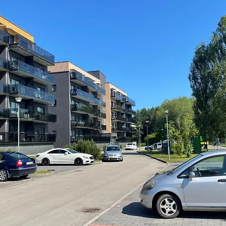 Bright In Palanga-ac-balcony-self Check-in شقة