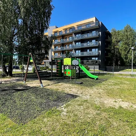 Bright In Palanga-ac-balcony-self Check-in