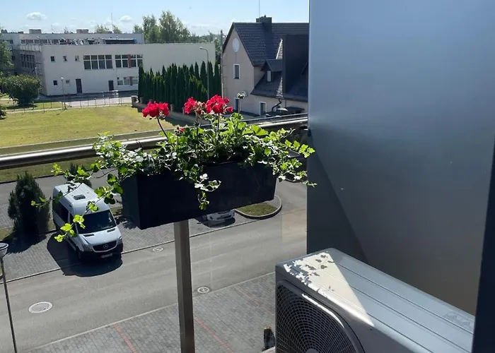 Bright In Palanga-ac-balcony-self Check-in * Palanga