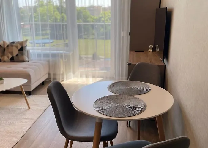 Bright In Palanga-ac-balcony-self Check-in شقة بالانغا