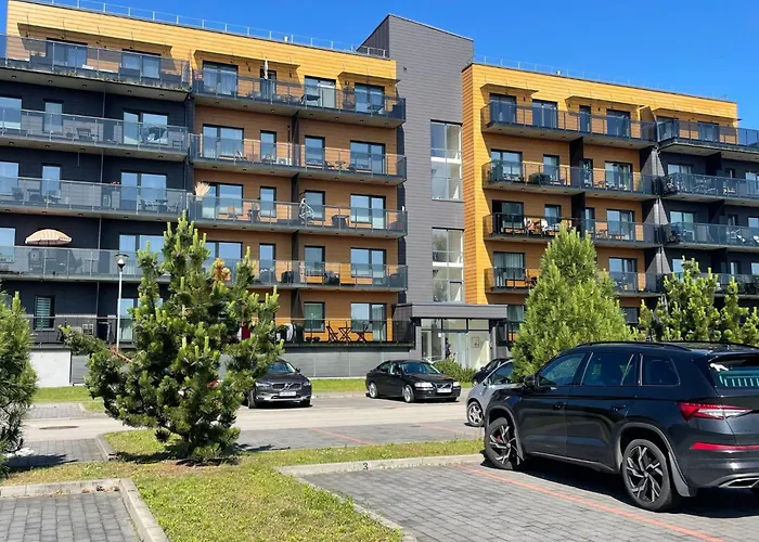 Bright In Palanga-ac-balcony-self Check-in