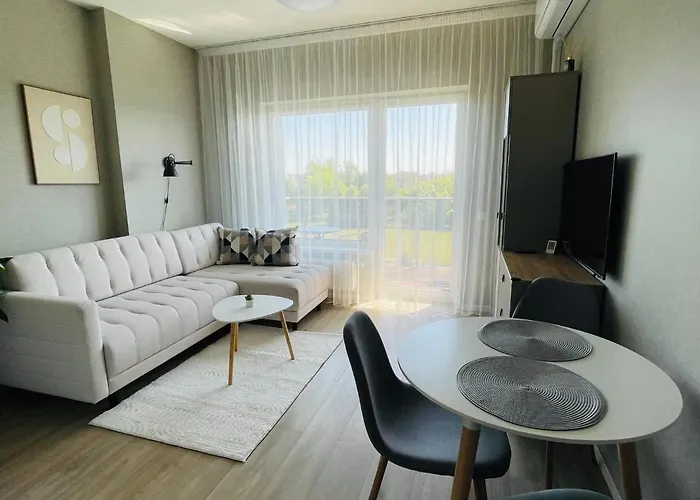 Bright In Palanga-ac-balcony-self Check-in شقة *