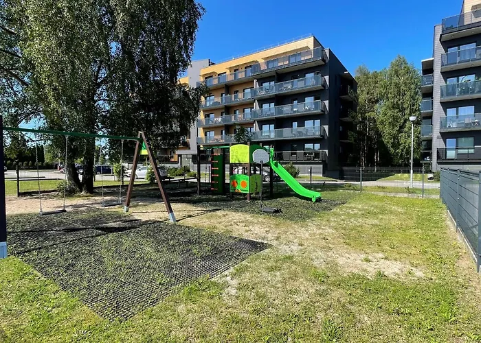 Bright In Palanga-ac-balcony-self Check-in