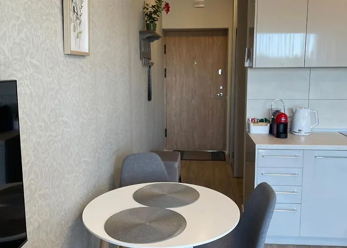 Bright In Palanga-ac-balcony-self Check-in * Palanga